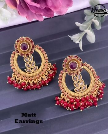 Crystal Pearl Earring Set