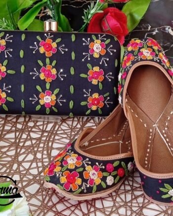 Punjabi Fancy Jutti & Handbag Set