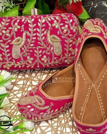 Punjabi Fancy Jutti & Handbag Set